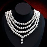 Natural Pearl Jewelry Set by Saleh Sallom